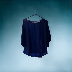Source Unknown Navy Blue Women's Blouse